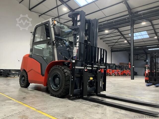 Carrello elevatore anteriore diesel Heli CPCD50- G3-5t - 4,7m Hub Triplex - Kabine Garantie
