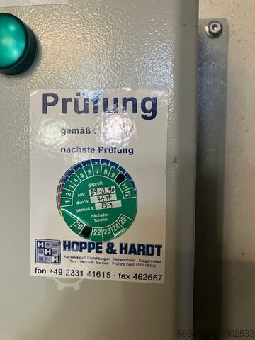 Montacarichi per magazzino Hoppe & Hardt ZSL1,0-3500