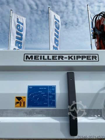 Tresidig tippbil MERCEDES-BENZ 1835 Kipper/Meiller/Atlas 135/Funk/74 tkm/Top