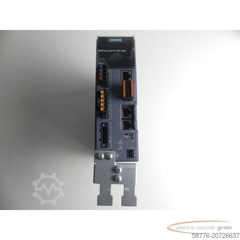 Componente Siemens Siemens Sinamics S210 6SL3210-5HB10-4UF0 Umrichter SN:ZVM4XVM009141 0,4kW 240V~-ungebr.-