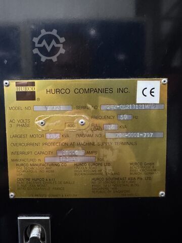 Vertikalt bearbejdningscenter HURCO VMX 24
