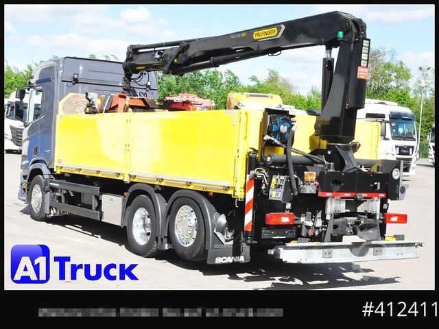 LKW mit Pritsche (offen) SCANIA R500, Palfinger PK 22001, Funk Navi Alu Leder Vollluft
