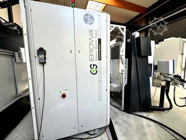 Függőleges megmunkáló központok + robot Mikron HSM 600 U + 400 U + Robot