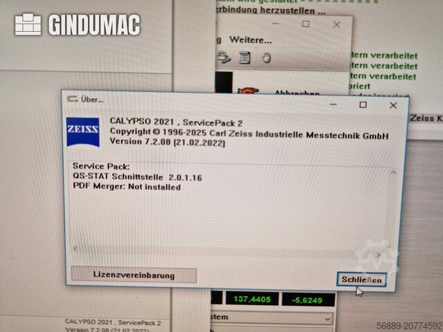Coordinate Measuring Machine (CMM) ZEISS Contura 10/12/6