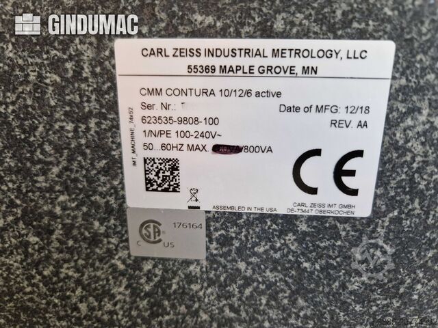 Coordinate Measuring Machine (CMM) ZEISS Contura 10/12/6