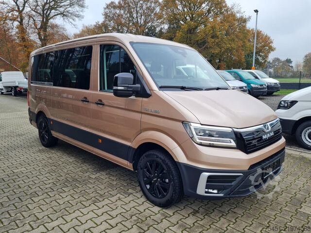 Kleinbus Man TGE 3.180 Kombi 9 Sitze ALU KAMERA ERGO LED NAVI LEDER Sonderumbau