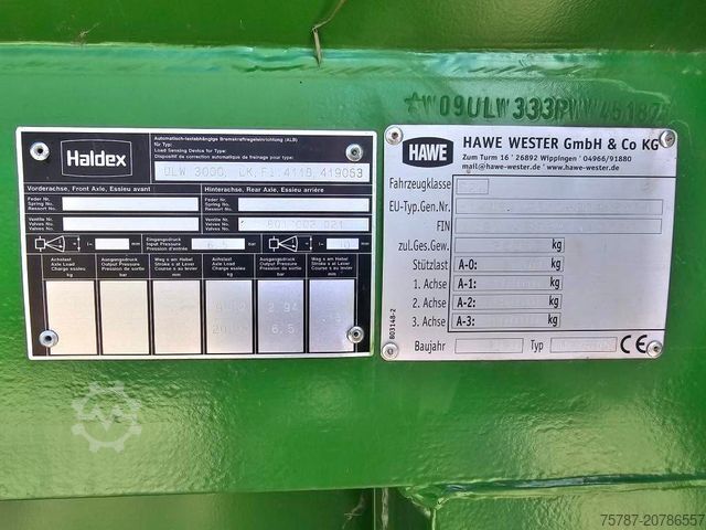 Forage wagon HAWE Überladewagen, Vorführfahrzeug, ULW 3000