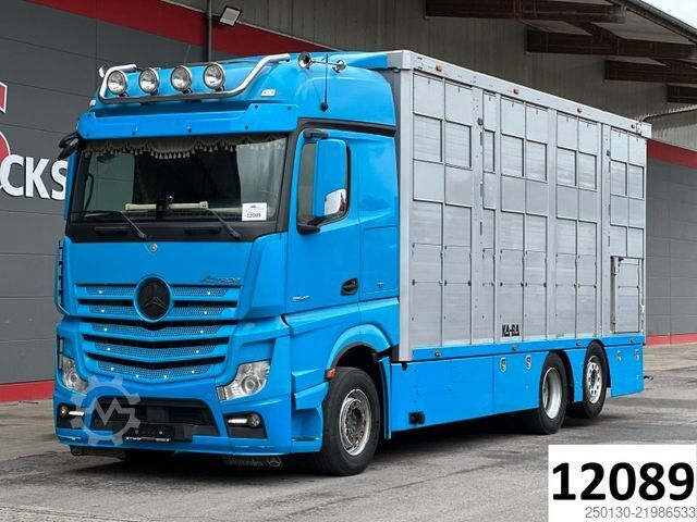 Camión para ganado MERCEDES-BENZ Actros 2545 L 3.Stock KABA Hubdach ACC LDW NLA