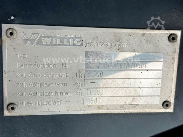 Tankauflieger  WILLIG 4 Kammern Tanker/Diesel/TRIDEC/SENING 33