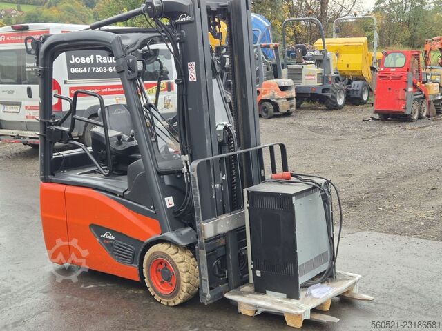  Linde E16C-02 - Triplex-Freihub 5,22m + Seitenschieber