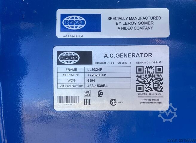 FG Wilson P2500-3 - Grupo electrógeno de 2500 kVA - DPX-16035-O FG Wilson P2500-3 - 2500 kVA Genset - DPX-16035-O