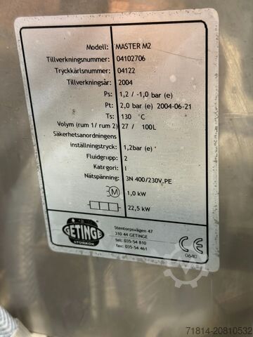 Βραστήρας με μίξερ GETINGE M2