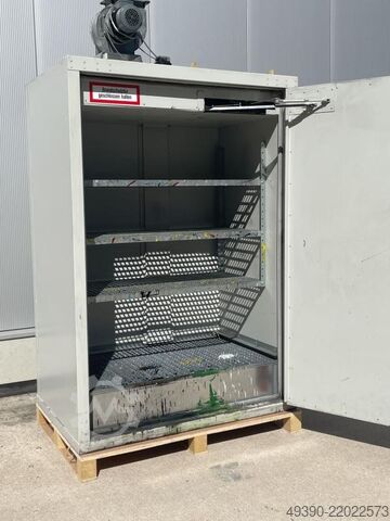 Armario de seguridad para sustancias peligrosas, armario cortafuegos, caja para bidones DENIOS FWF 90.2