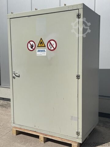 Armario de seguridad para productos peligrosos, armario cortafuegos, caja para bidones DENIOS FWF 90.2