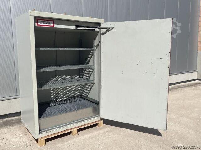 Armario de seguridad para productos peligrosos, armario cortafuegos, caja para bidones DENIOS FWF 90.2