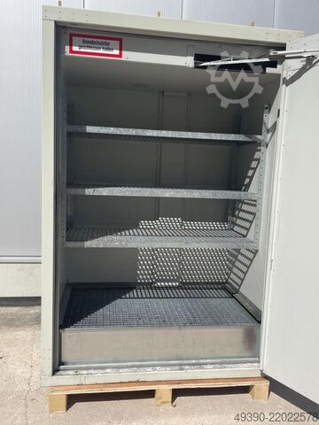 Armario de seguridad para productos peligrosos, armario cortafuegos, caja para bidones DENIOS FWF 90.2