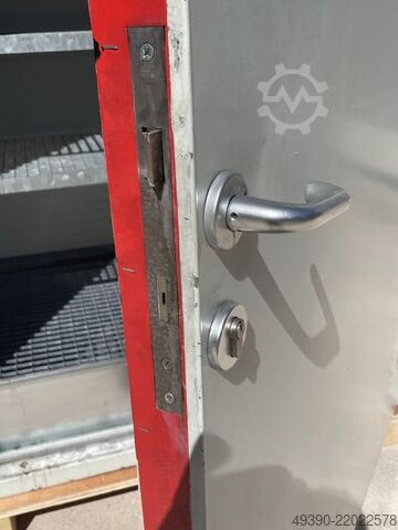 Armario de seguridad para productos peligrosos, armario cortafuegos, caja para bidones DENIOS FWF 90.2