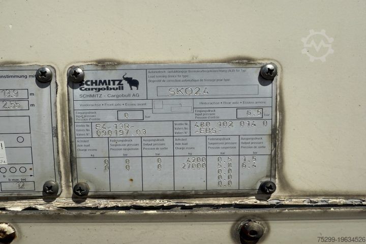 Koffer oplegger Schmitz Cargobull SK024/27 Koffer / Swiss-Vehicle