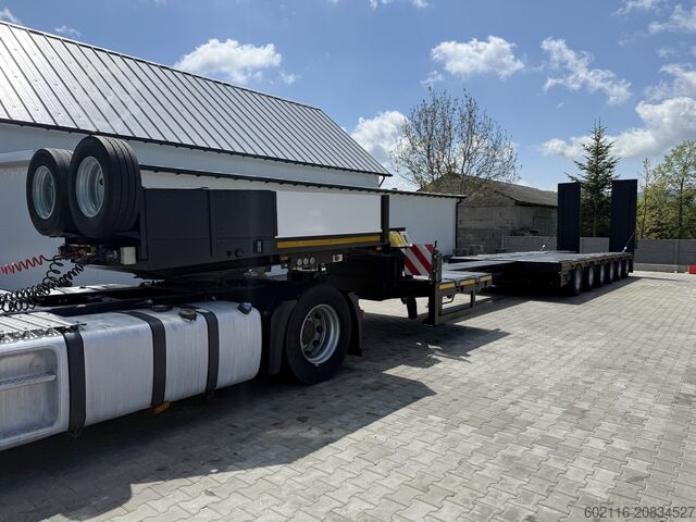 Low-bed semi-trailer for transporting construction machinery FAYMONVILLE FAYMONVILLE STZ-6WAU – 6 AXLES – 92.2GVW