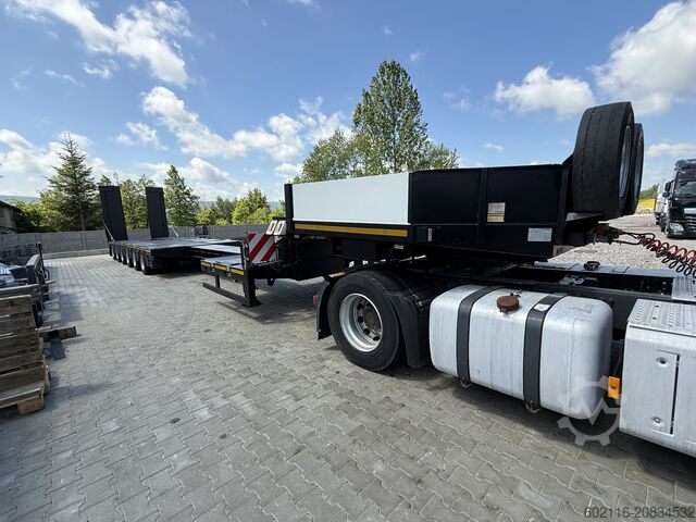 Low-bed semi-trailer for transporting construction machinery FAYMONVILLE FAYMONVILLE STZ-6WAU – 6 AXLES – 92.2GVW