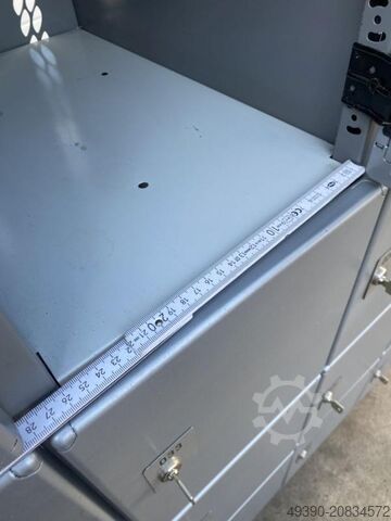 Locker cabinet, compartment cabinet with 20 individual lockers, metal cabinet, workshop cabinet