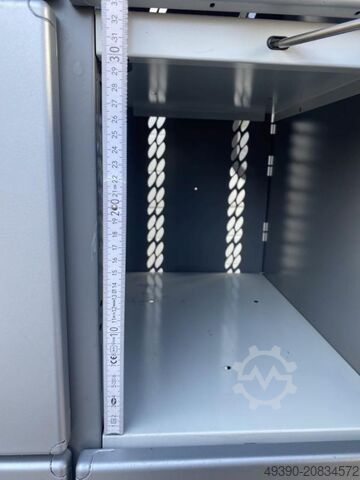 Locker cabinet, compartment cabinet with 20 individual lockers, metal cabinet, workshop cabinet