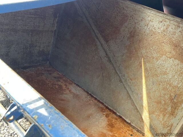 Drop-off container with lid, skip, container skip, waste container, scrap container, container  