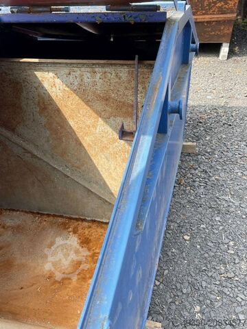 Drop-off container with lid, skip, container skip, waste container, scrap container, container