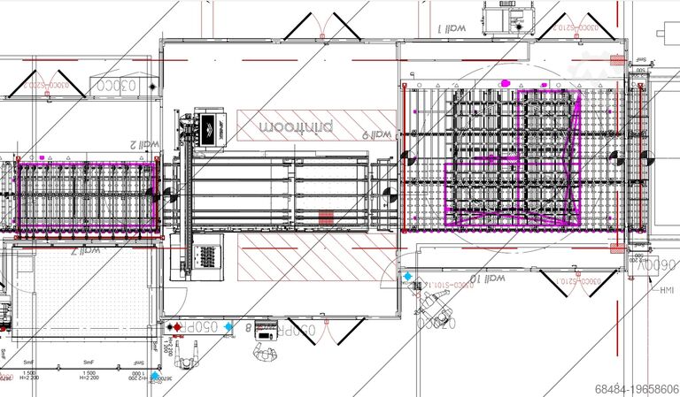 Máquina de impresión digital Tecglass Vitrojet ST XY 16 35 AV