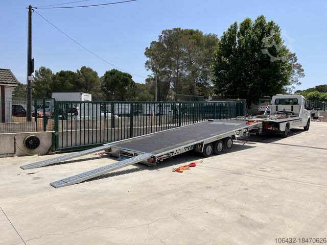 Μεταφορέας αυτοκινήτου Woodford Trailer FLATBED PROFESSIONNEL (Options Dispo)