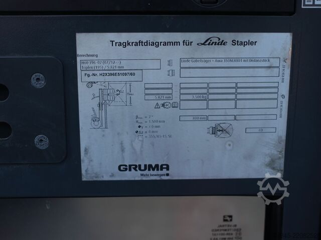 LPG-vorkheftruck Linde H60T 396-02