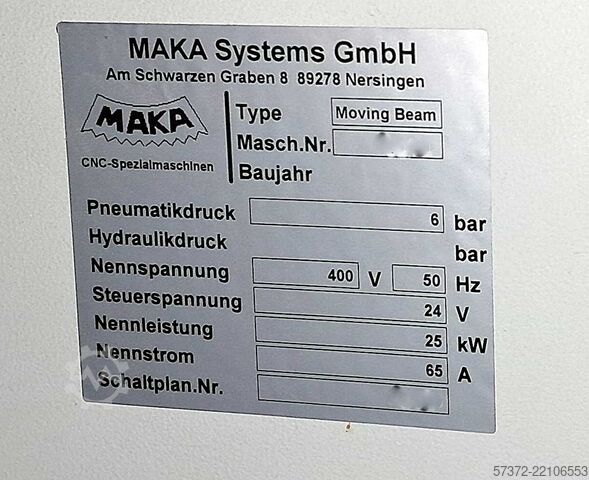 CNC 5-tengelyes megmunkálóközpont Maka Systems GmbH Moving Beam BC150t compact