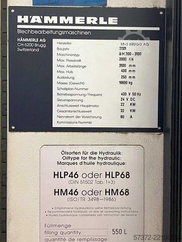 élhajlítógép Hämmerle BM 200-3100