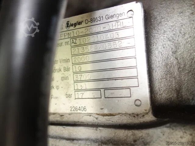 Autopompa Mercedes-Benz Atego 1326 ziegler pump