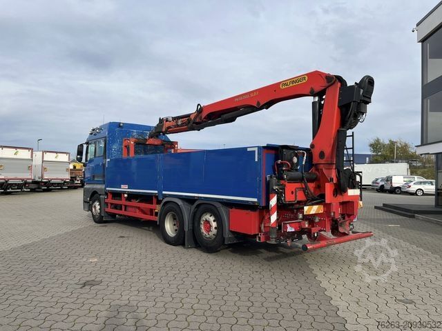 Vrachtauto met open laadbak MAN TGX 26.500 6x2 Palfinger 18001 SLD 3 Baustoff
