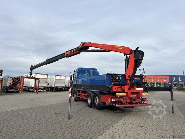 Vrachtauto met open laadbak MAN TGX 26.500 6x2 Palfinger 18001 SLD 3 Baustoff
