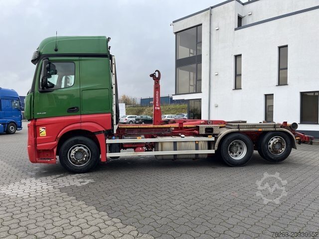 Kampós konténerszállító teherautó MERCEDES-BENZ Actros 2745 6x2 Gergen 21/70 Abrollkipper