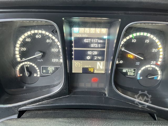 Kampós konténerszállító teherautó MERCEDES-BENZ Actros 2745 6x2 Gergen 21/70 Abrollkipper