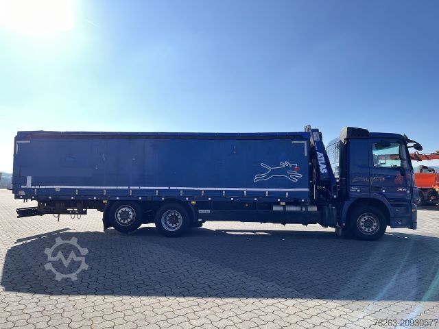 Plattewagen met zeil MERCEDES-BENZ 2541 6x2 Atlas 135.2E Pritsche 8,20 m