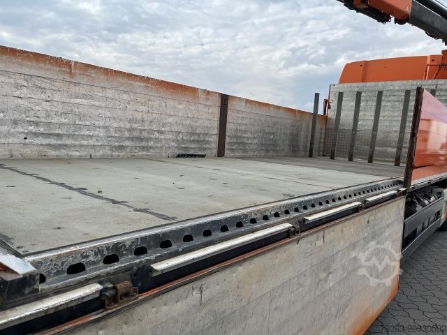 Φορτηγό με επίπεδη καρότσα MAN TGX 26.480 6x2 Atlas 145.2 Kran Baustoff / AHK