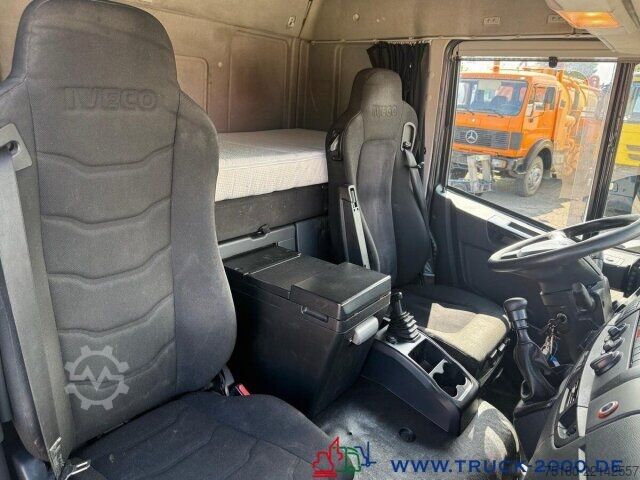 Plattewagen met zeil Iveco 100E220 Jumbo Schiebeplanen Gr. Haus Standklima