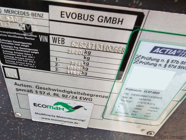Zglobni autobus MERCEDES-BENZ O 530 G, Gelenkbus, 3 Achser, Retarder