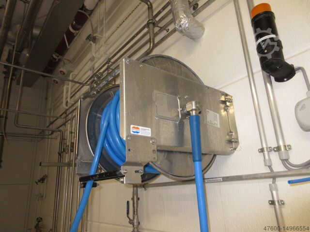 Lagedrukreiniger met slanghaspel System Cleaners S2 Sateliten Station Reinigungsstation + 20m Schlauchhaspel