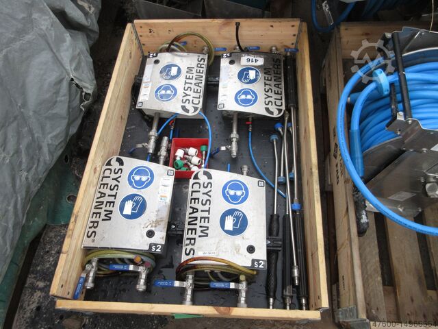 Lagedrukreiniger met slanghaspel System Cleaners S2 Sateliten Station Reinigungsstation + 20m Schlauchhaspel