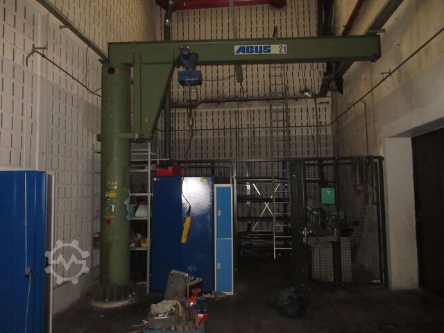 Column swing crane Chain Hoist Abus VS Kran Drehkran Hallenkran 2t Abus Kettenzug GM NL 2000Kg L 4m H 4m