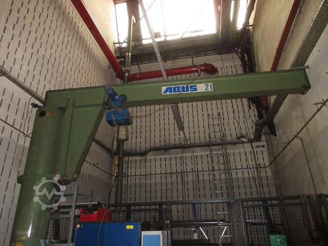 Column swing crane Chain Hoist Abus VS Kran Drehkran Hallenkran 2t Abus Kettenzug GM NL 2000Kg L 4m H 4m