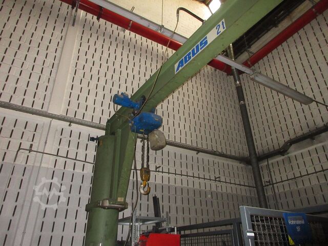 Column swing crane Chain Hoist Abus VS Kran Drehkran Hallenkran 2t Abus Kettenzug GM NL 2000Kg L 4m H 4m