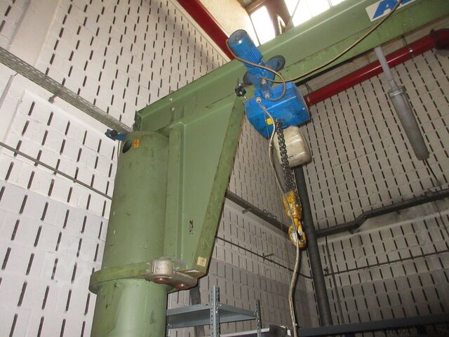 Column swing crane Chain Hoist Abus VS Kran Drehkran Hallenkran 2t Abus Kettenzug GM NL 2000Kg L 4m H 4m
