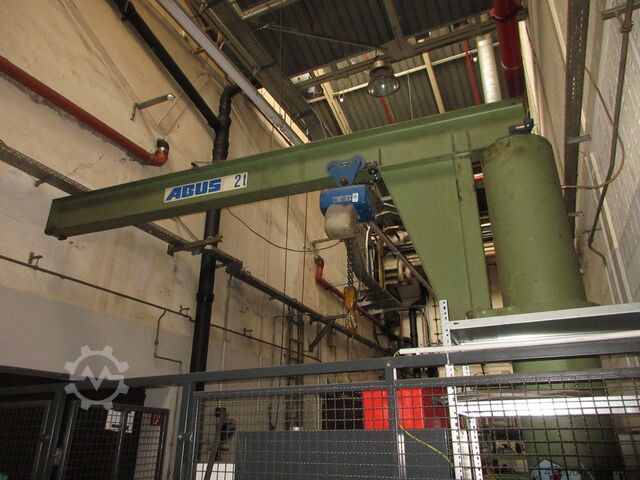 Column swing crane Chain Hoist Abus VS Kran Drehkran Hallenkran 2t Abus Kettenzug GM NL 2000Kg L 4m H 4m