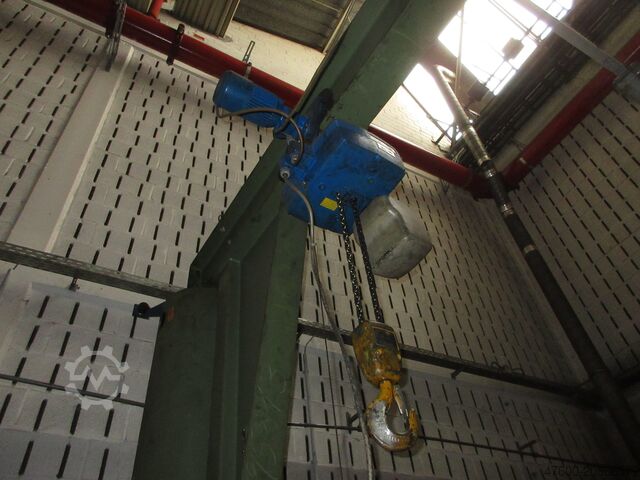 Column swing crane Chain Hoist Abus VS Kran Drehkran Hallenkran 2t Abus Kettenzug GM NL 2000Kg L 4m H 4m